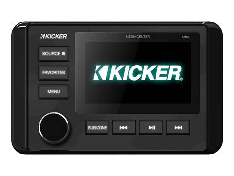 Kicker KMC4 | Marine Dual-Zone Media Center