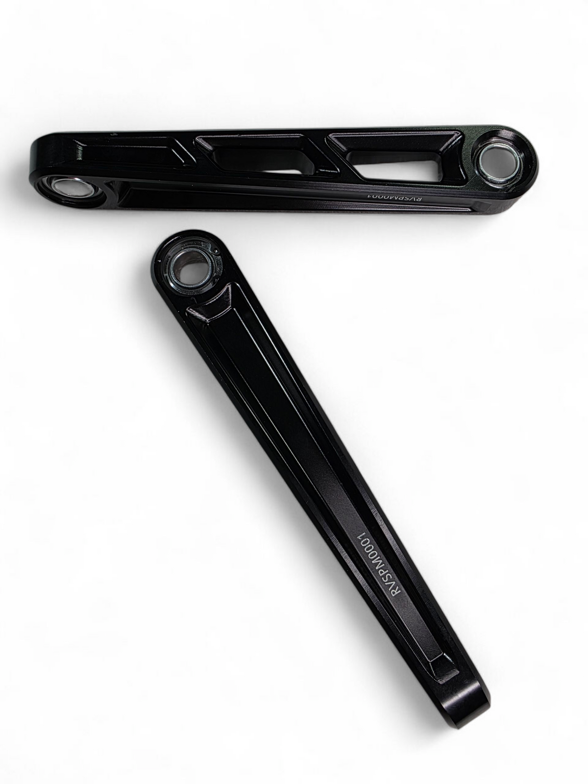 Can-Am Maverick R front sway bar links shown solo displaying full billet aluminum construction