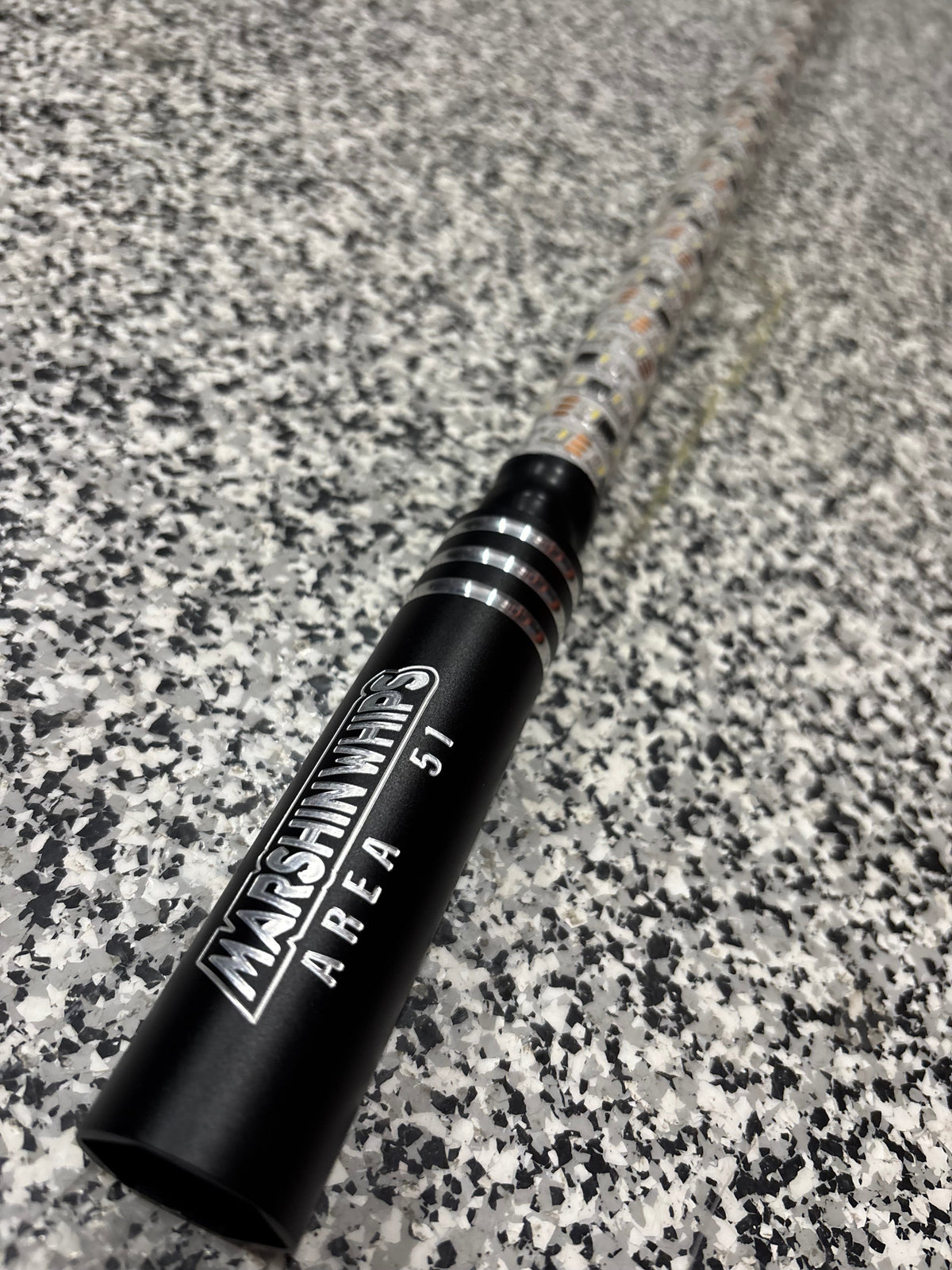Marshin Whips Area 51 Custom LED Whips | Carbon Fiber Pair
