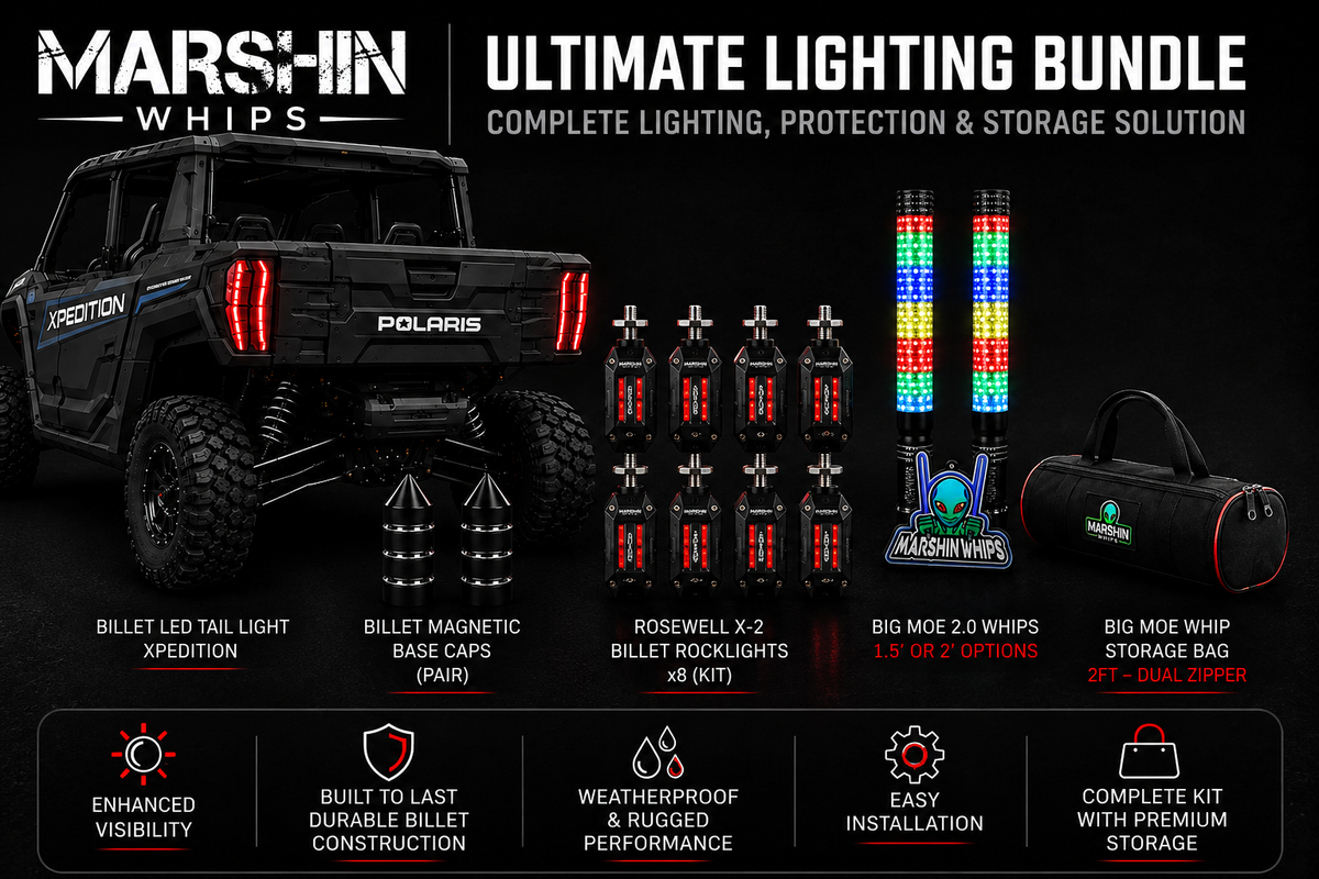 Polaris Xpedition Big Moe Combo Kit | Whips & Rock Lights