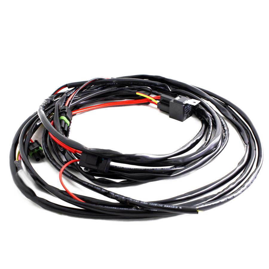 Squadron/S2 2-Pin Hi-Beam 2-Light Max (150 Watts) Wiring Harness - Universal