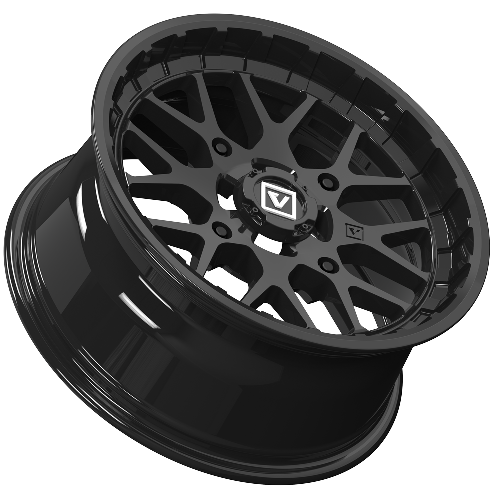 V03 15X7 +25MM 4X137 GLOSS BLACK