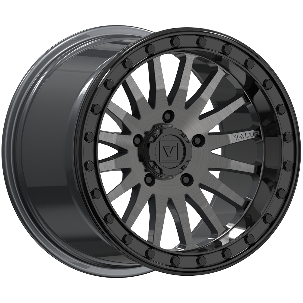 Valor V06 Brushed Gunmetal 5 Lug