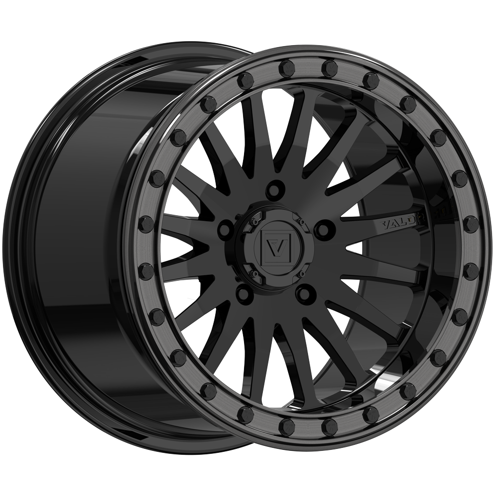 Valor V06 Gloss Black 5 Lug