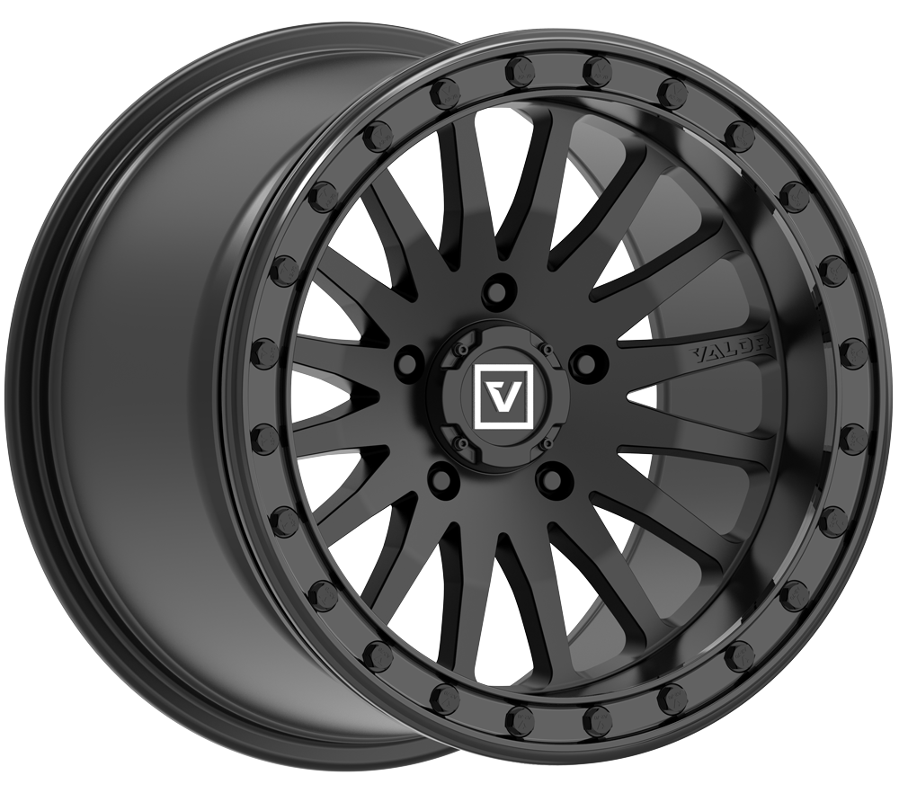 Valor V06 Satin Black 5 Lug