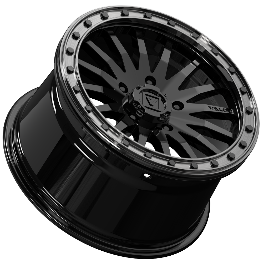 V06 BEADLOCK 15X8 +40 5X114.3 GLOSS BLACK