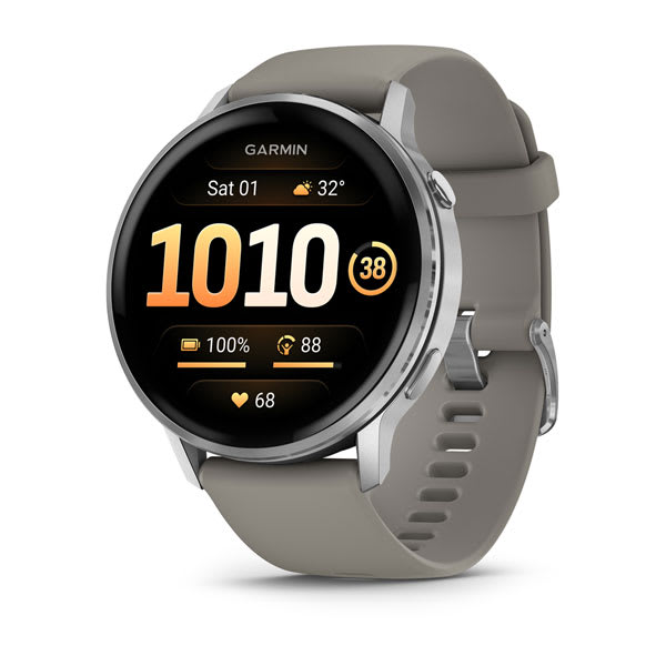 Venu® 4 – 45 mm, Silver with Silver Gray Band