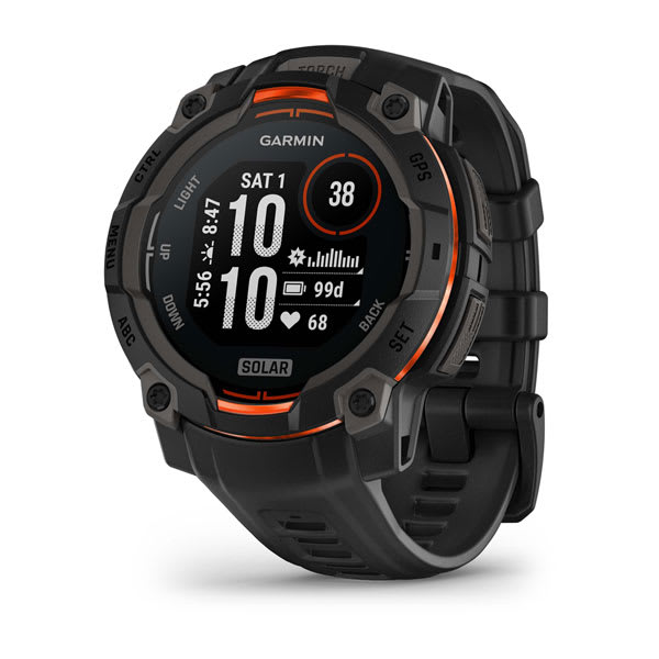 Instinct® 3 – 45 mm, Solar, Black with Black Band