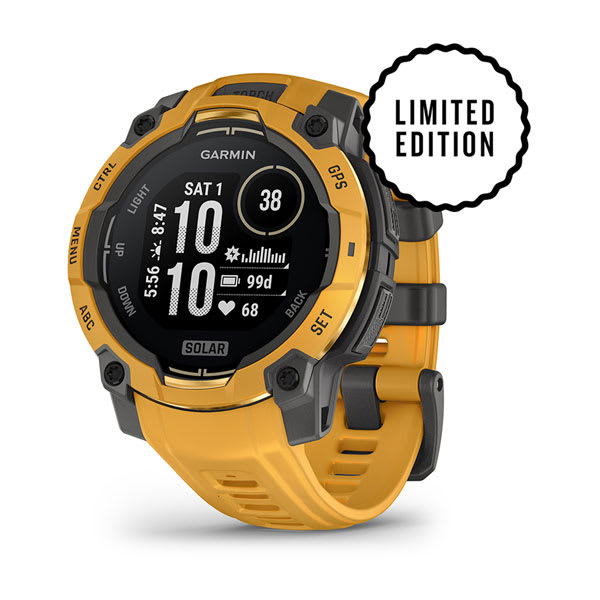 Instinct® 3 – 45 mm, Solar, Sunburst with Sunburst/Gray Band