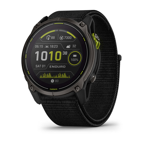 Enduro™ 3, Carbon Gray DLC Titanium with Black Ultrafit Nylon Strap