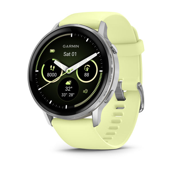 Venu® 4 – 45 mm, Silver with Citron Band