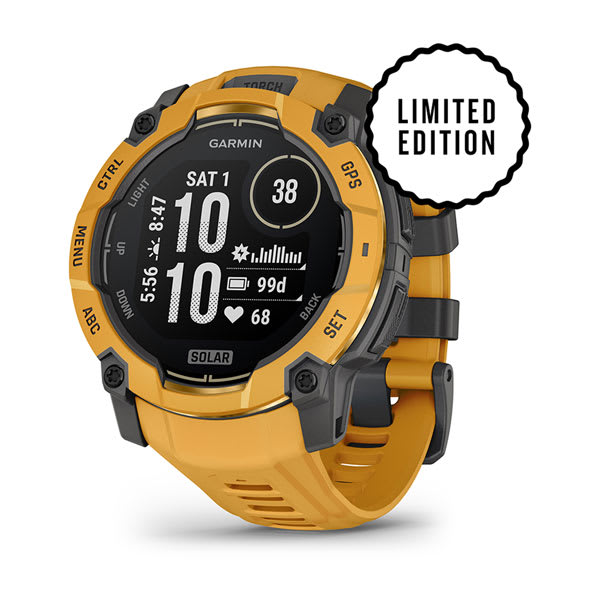 Instinct® 3 – 50 mm, Solar, Sunburst with Sunburst/Gray Band