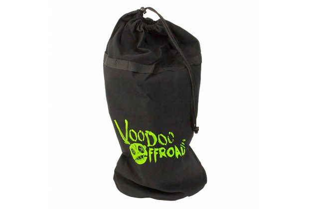 VooDoo Offroad 2.0 Santeria Series 7/8" x 20 ft Kinetic Recovery Rope with Rope Bag for Truck and Jeep - Green