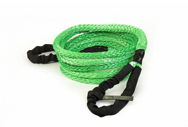 VooDoo Offroad 2.0 Santeria Series 3/4" x 20 ft Kinetic Recovery Rope with Rope Bag for Truck and Jeep - Green