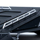Overhead view of Can-Am Maverick X3 Baja Bed Box showing tie-down rail layout on lid