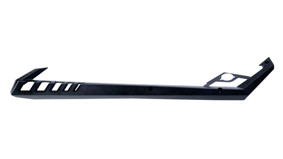 Polaris RZR Pro XP Pro R Turbo R rock sliders shown along the frame sides in hammer black