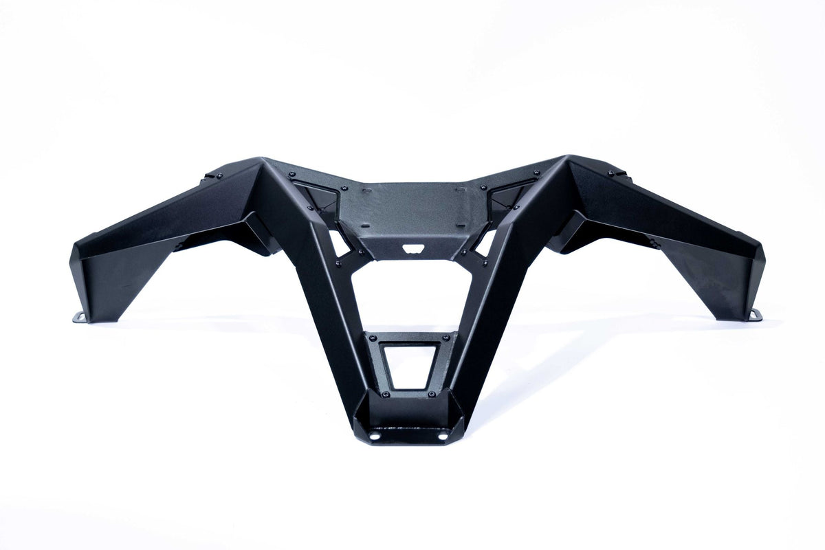 Bolt-on mounting point detail on Can-Am Maverick X3 Volt Series Rear Bumper showing factory attachment