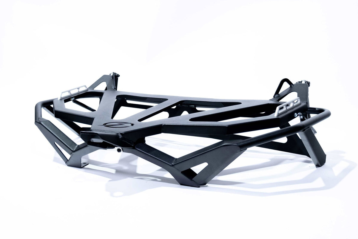 Can-Am Maverick X3 Baja tire rack mounting bracket before installation