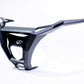 Satin black aluminum skid plate underside on Polaris RZR Pro R rear bumper