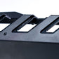 Two-tone hammer black and satin finish on Polaris RZR 4-seat rock sliders