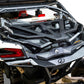 Volt Series Baja Spare Tire Rack installed on Can-Am Maverick X3 with 35-inch spare tire mounted and hammer black finish