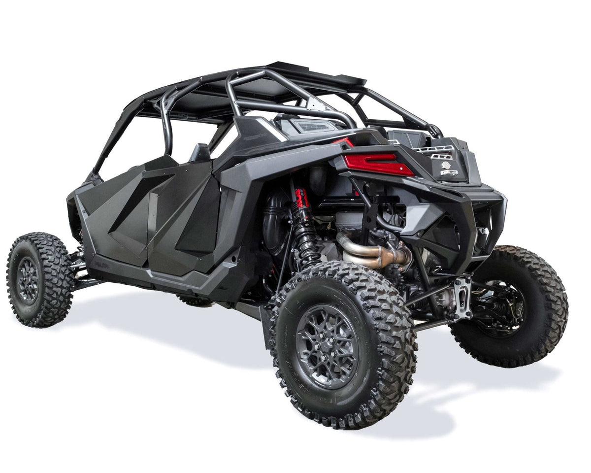 Tail light protection detail on Polaris RZR Pro R Volt Series rear bumper