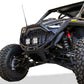 Volt Series Front Winch Bumper installed on 2022-2024 Polaris RZR Pro R showing hidden winch mount and hammer black finish