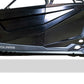 Billet badge and accent plate close-up on Polaris RZR Volt rock sliders