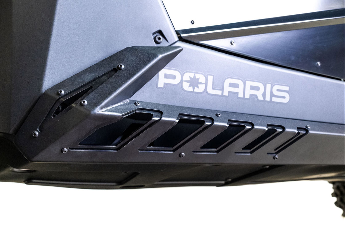 Rear rocker section of Volt rock sliders on Polaris RZR Pro R
