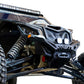 10-inch light bar bracket mounting location on Can-Am Maverick X3 Volt Series Winch Front Bumper showing universal light mount pattern