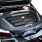 Dual gas strut detail on Can-Am Maverick X3 Baja Bed Box holding lid open hands-free