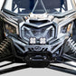 Volt Series Winch Front Bumper installed on Can-Am Maverick X3 showing hidden winch mount and hammer black powder coat finish