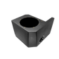 UTV Stereo black subwoofer enclosure with circular speaker mount
