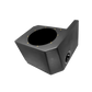 UTV Stereo black subwoofer enclosure with circular speaker mount