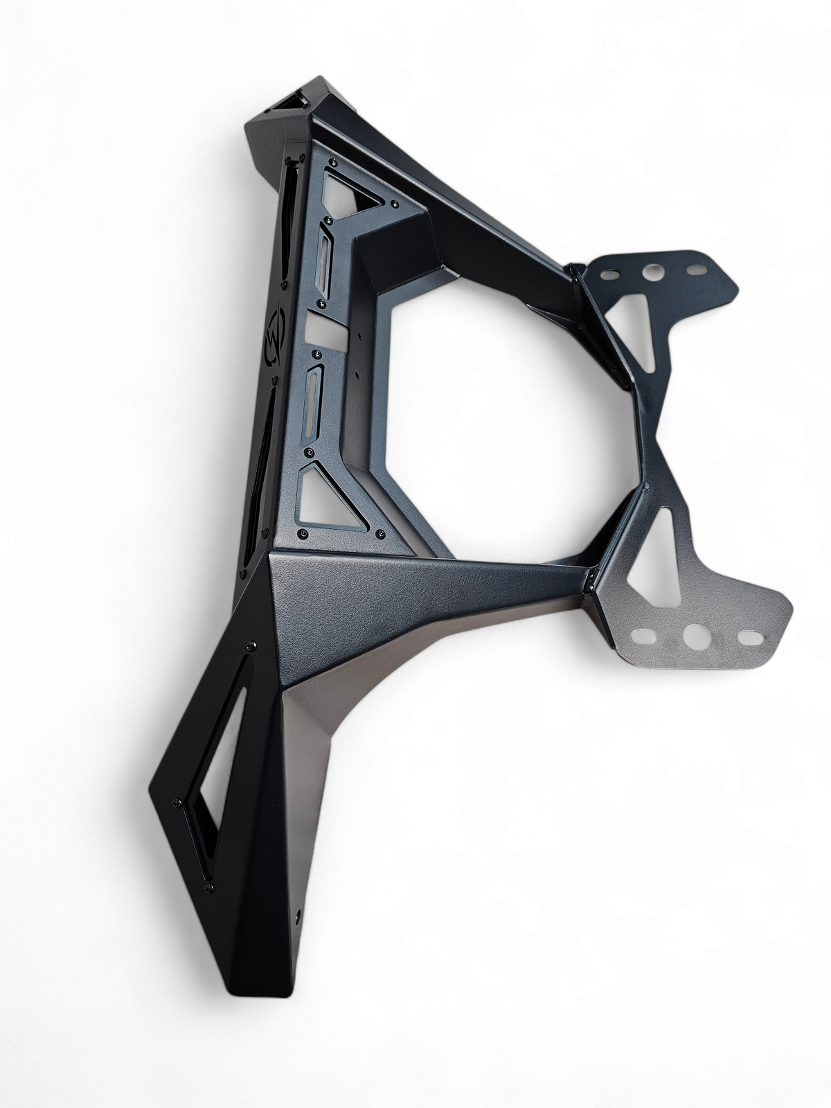Can-Am Maverick R Rear Volt Bumper unboxed showing steel bumper, bolt-on