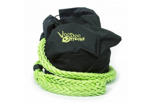 Recovery Rope Bag Green Nylon Mesh Front Panel Zipper VooDoo Offroad