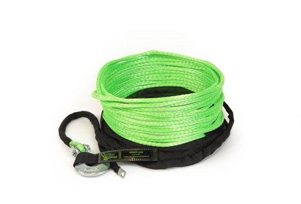 VooDoo Offroad 2.0 Santeria Series 1/4" x 50 ft Winch Line for UTV - Green