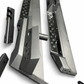 Can-Am Defender 2-seat Volt Rock Steps shown solo displaying hammer black and satin black two-tone finish