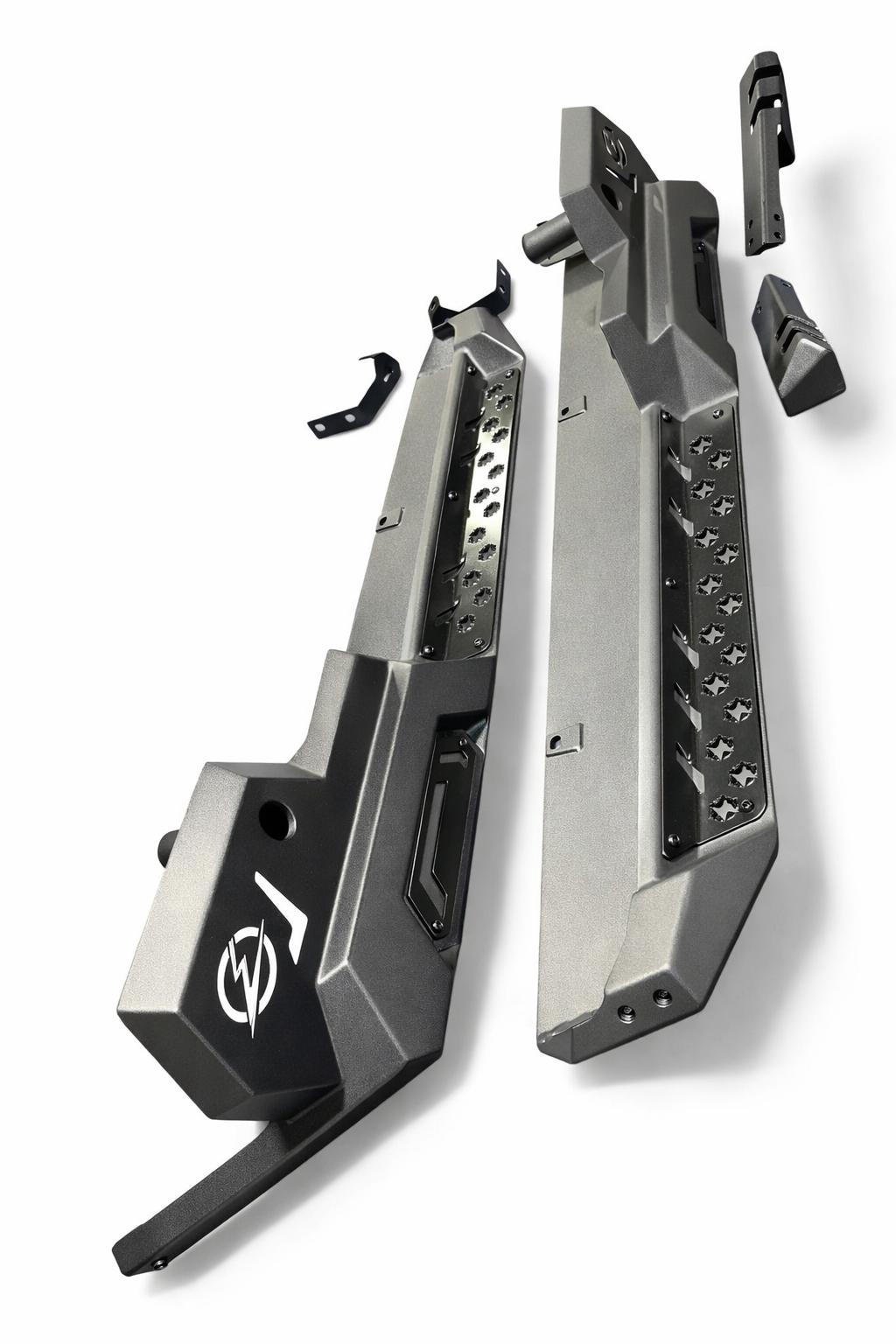 Steel slider construction and weld detail on Can-Am Defender 2-seat Rock Steps