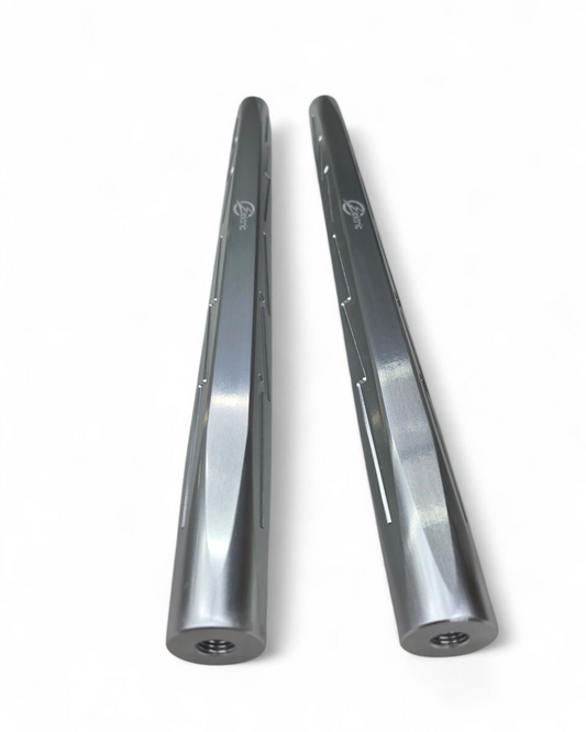 Billet Tie Rods installed on 2017+ Can-Am X3 Maverick RS 72 in hard anodized clear