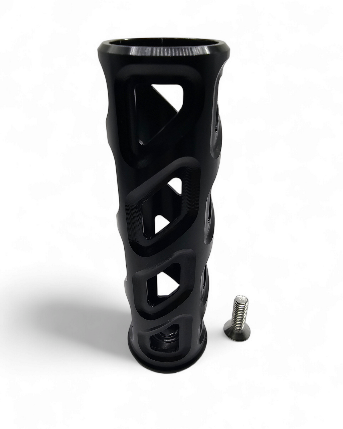 Hard anodized black finish on Can-Am X3 grab handle