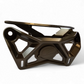 Upper Shock Mount Brace in gun metal anodized finish for 2017-2026 Can-Am Maverick X3 with adjustable light mount