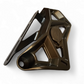Adjustable and removable light mount bracket detail on Can-Am Maverick X3 gun metal upper shock mount brace