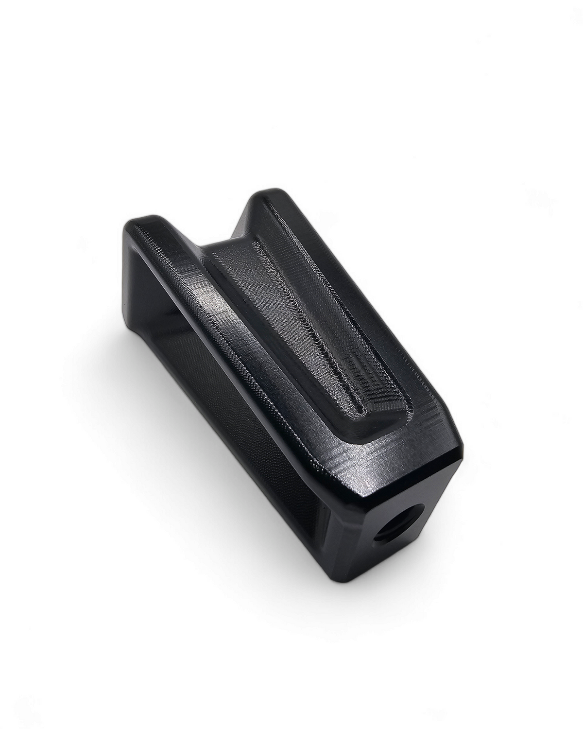 CNC billet aluminum construction detail on Can-Am X3 shift knob