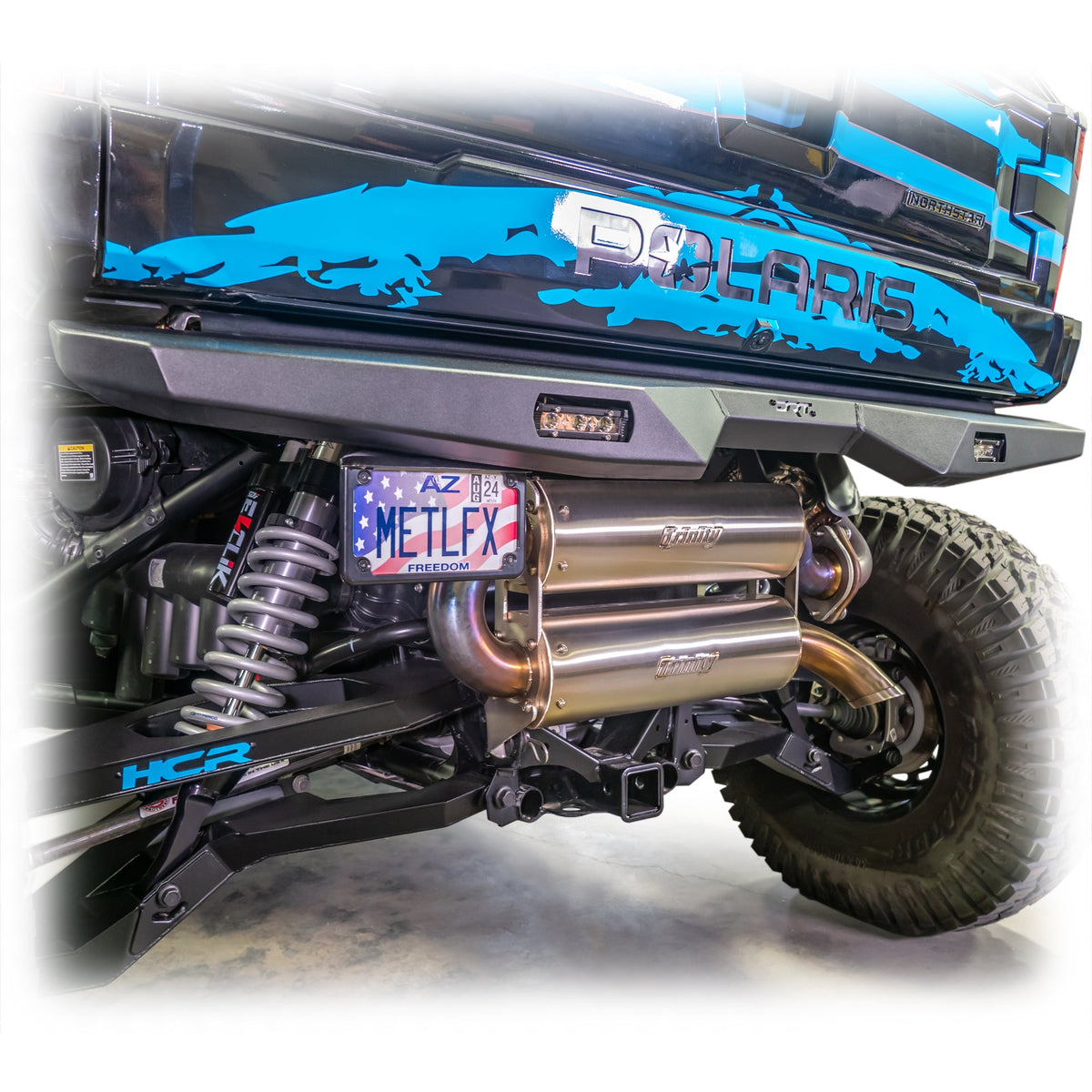 license plate bracket compatible with DRT rear bumper Polaris Xpedition
