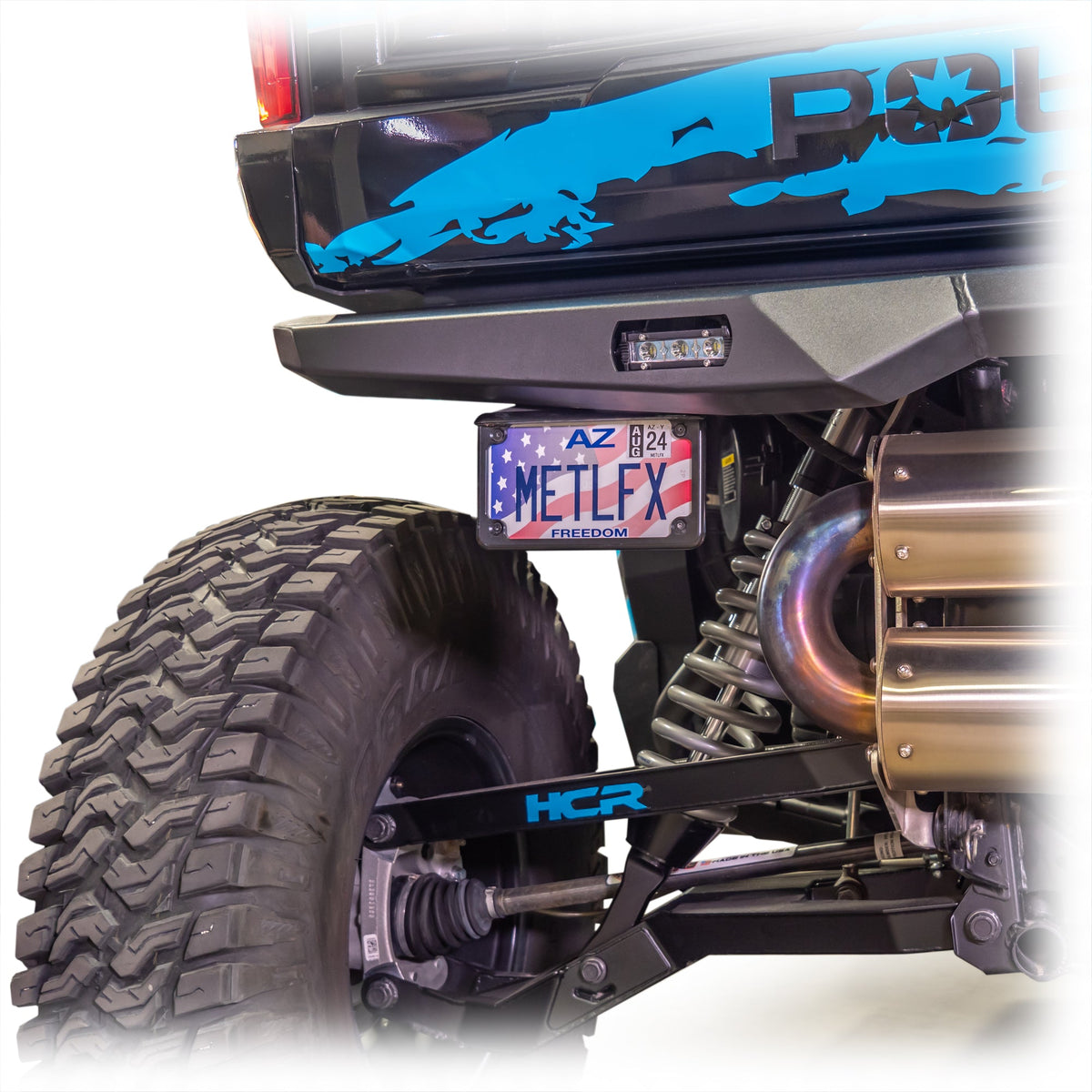 license plate bracket compatible with DRT rear bumper Polaris Xpedition