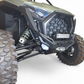 Hammer black finish texture close-up on Polaris RZR Pro XP front bumper