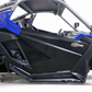 Satin black aluminum panel detail on Polaris RZR 2-seat Volt rock sliders