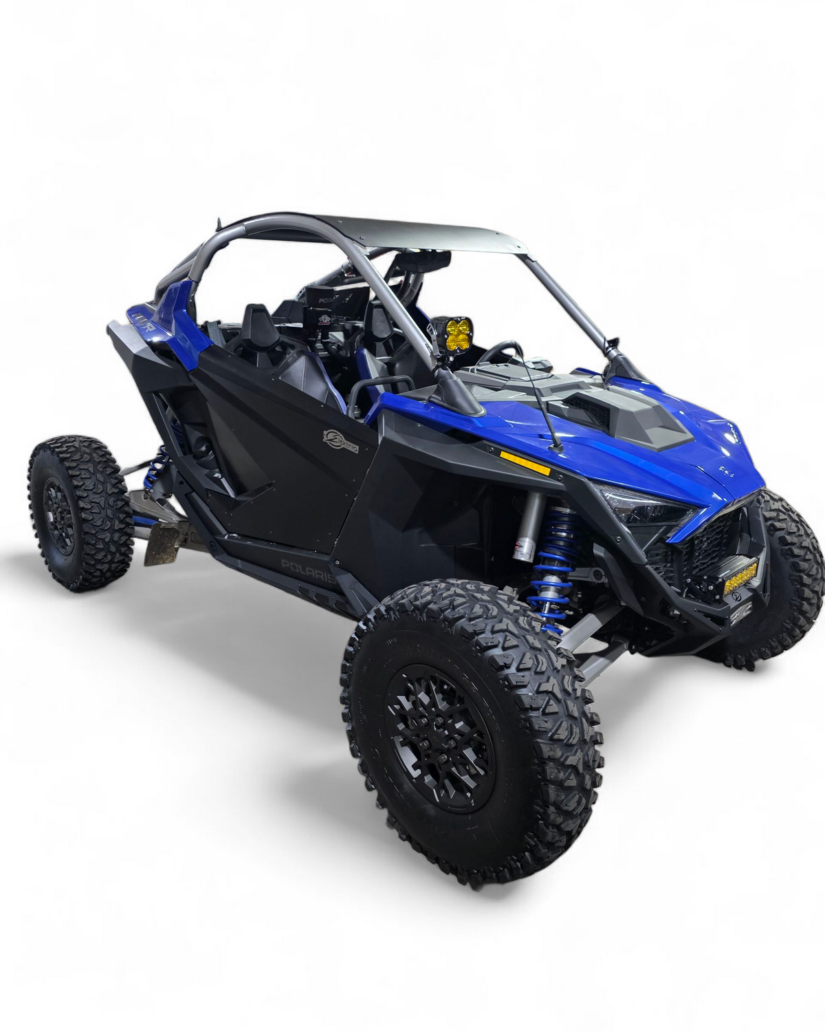 Steel construction detail on Polaris RZR Pro R 2-seat rock sliders