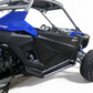 Streamlined low-profile design of Polaris RZR 2-seat rock sliders following the body lines